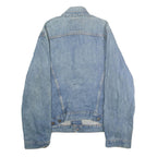 LEVI'S Mens Blue Denim Jacket M Cotton Plain Button Classic Fit