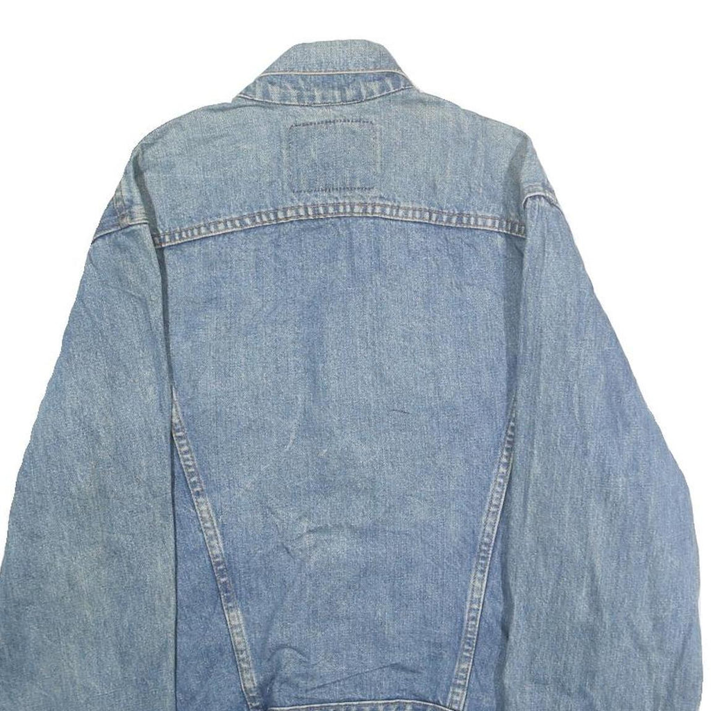 LEVI'S Mens Blue Denim Jacket M Cotton Plain Button Classic Fit