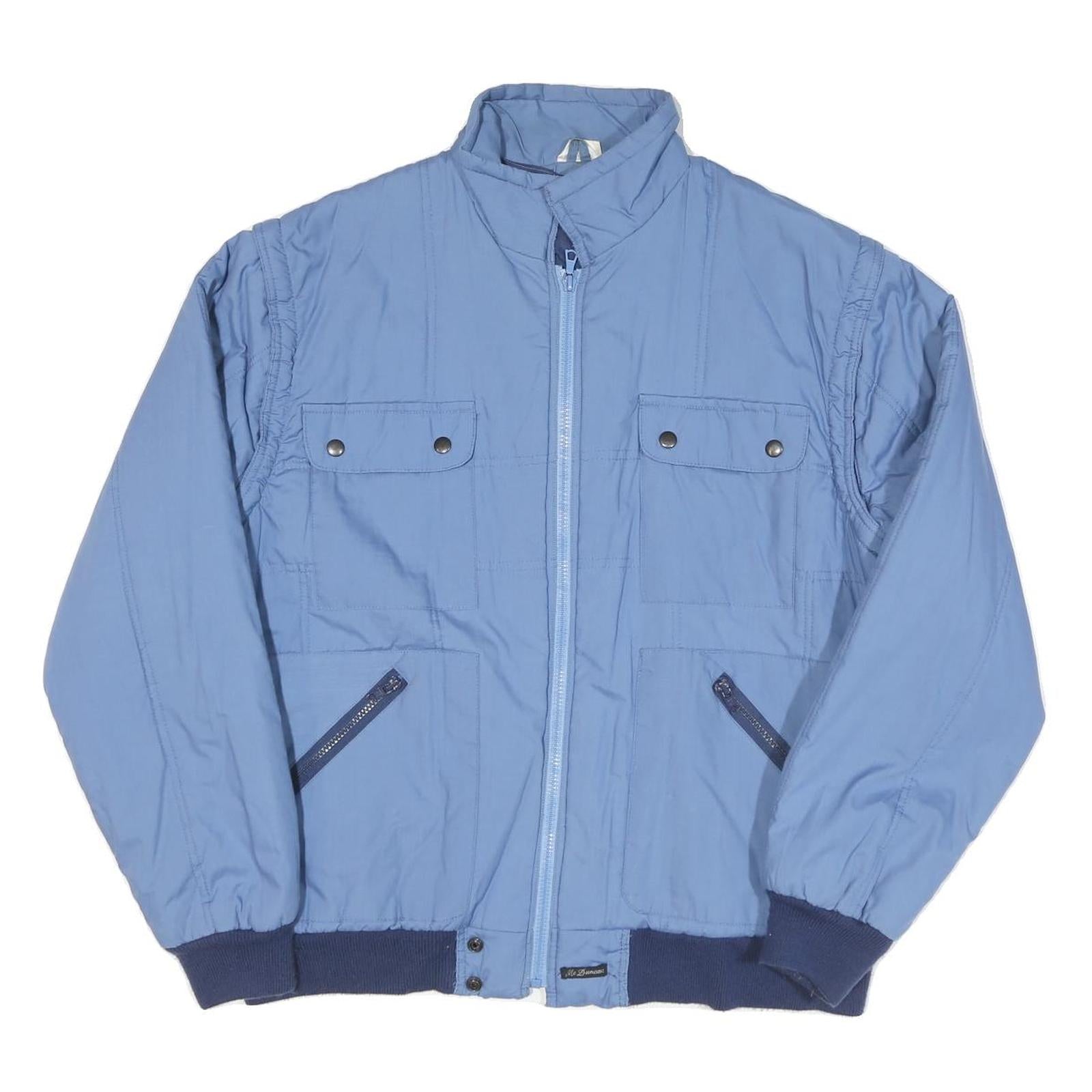 ACKERMANN Mens Blue Jacket XL Polyester Blend Zip Pocket Casual Lightweight