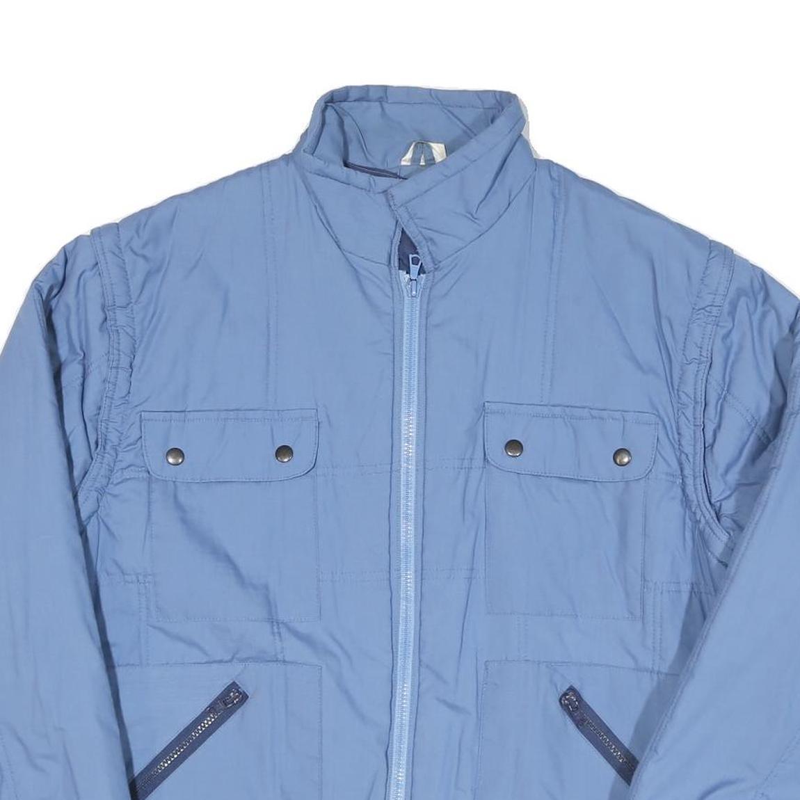 ACKERMANN Mens Blue Jacket XL Polyester Blend Zip Pocket Casual Lightweight