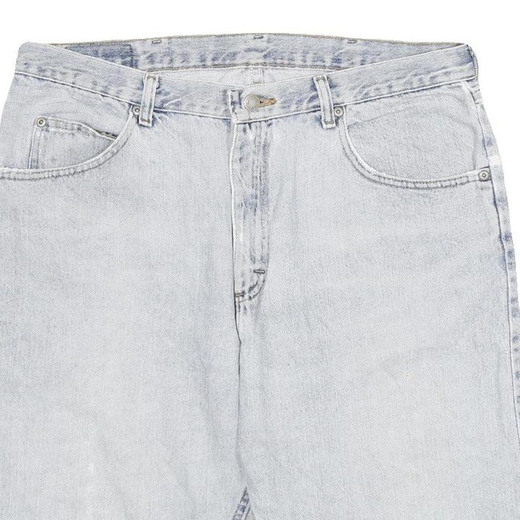WRANGLER Mens Shorts Light Blue Denim Casual 2XL W35 Classic Cotton Blend