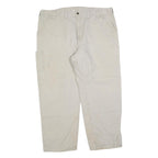 CARHARTT Mens Cotton Blend Beige Loose Tapered Trousers W46 L32 Workwear Utility