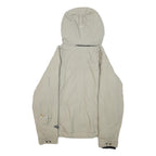 COLUMBIA Womens Beige Outdoor Jacket L Polyamide Plain Lightweight Waterproof