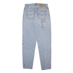 LEVI'S Womens Cotton Blue Regular Straight Denim Jeans W26 L28 Patch Detail