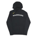 NIKE Mens Black Warriors Pullover Hoodie S Cotton Blend Drawstring