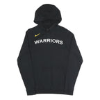 NIKE Mens Black Warriors Pullover Hoodie S Cotton Blend Drawstring
