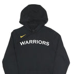 NIKE Mens Black Warriors Pullover Hoodie S Cotton Blend Drawstring