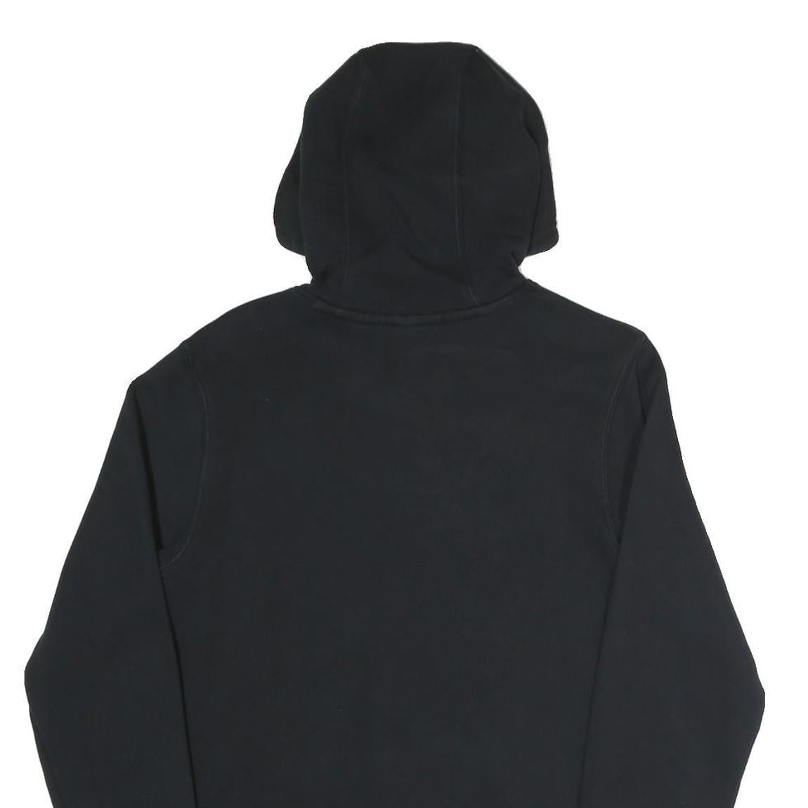 NIKE Mens Black Warriors Pullover Hoodie S Cotton Blend Drawstring