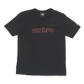 UMBRO Womens Black Graphic T-Shirt M Short Sleeve Round Neck Sports Logo