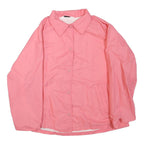 BLAIR Womens Pink Button Jacket S Polyester Blend Plain Casual Lightweight