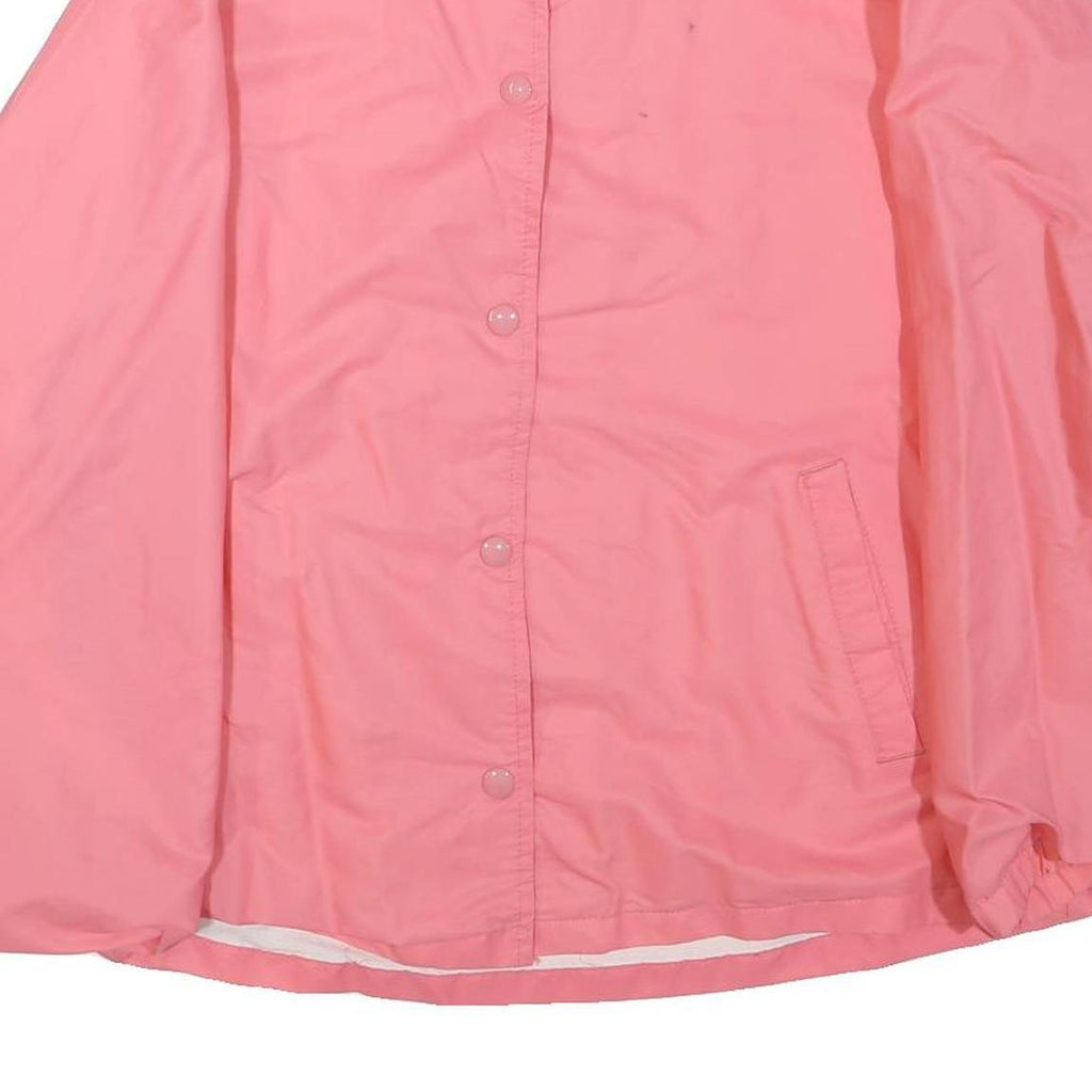 BLAIR Womens Pink Button Jacket S Polyester Blend Plain Casual Lightweight