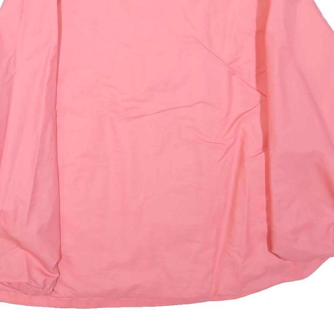 BLAIR Womens Pink Button Jacket S Polyester Blend Plain Casual Lightweight