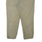 TOM TAILOR Womens Slim Beige Cotton Blend Tapered Trousers W32 L21 Casual