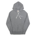 CHAMPION REVERSE WEAVE Womens Grey Hoodie S Cotton Blend Pullover Drawstring