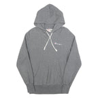 CHAMPION REVERSE WEAVE Womens Grey Hoodie S Cotton Blend Pullover Drawstring