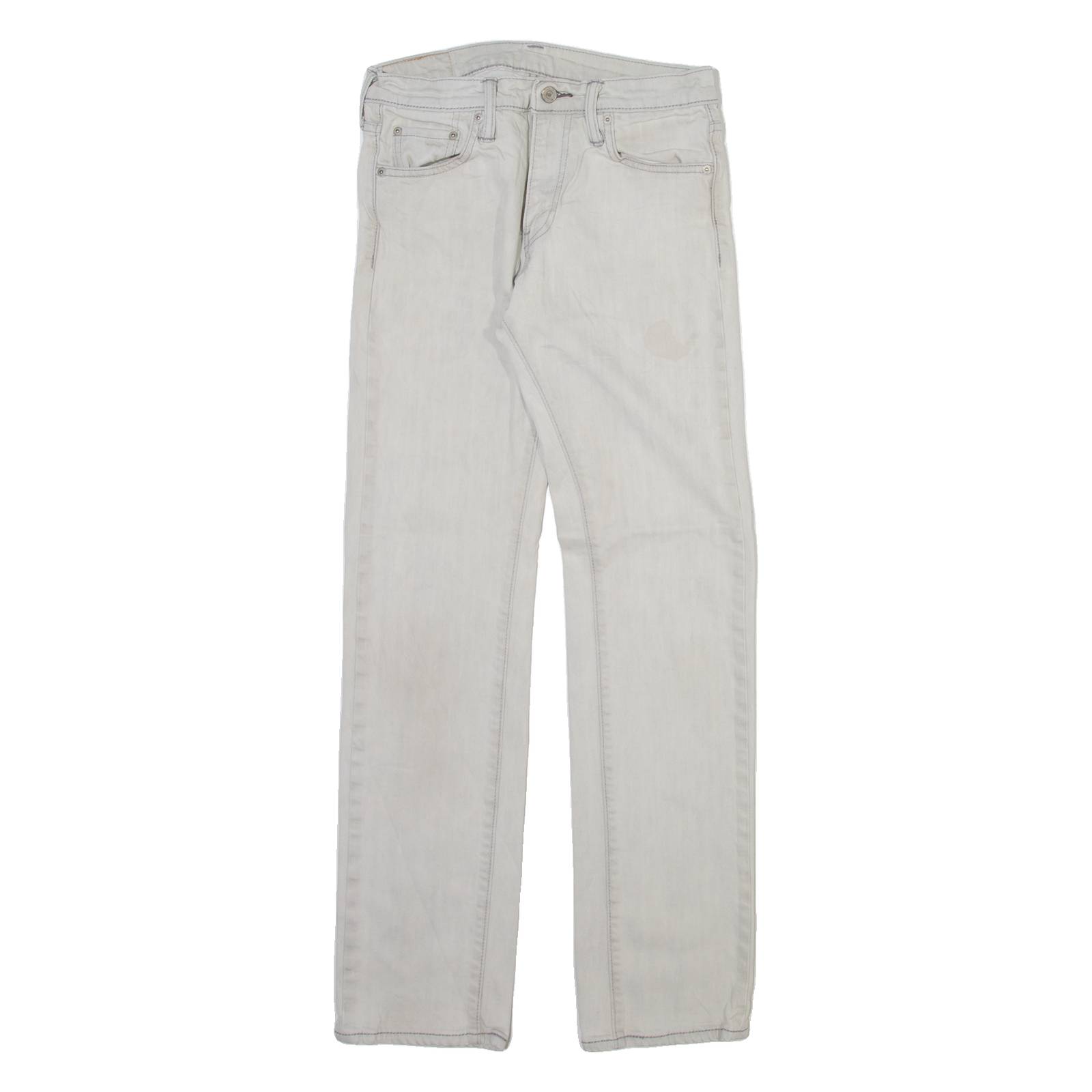 LEVI'S 513 Mens Trousers Grey Slim Straight W29 L32