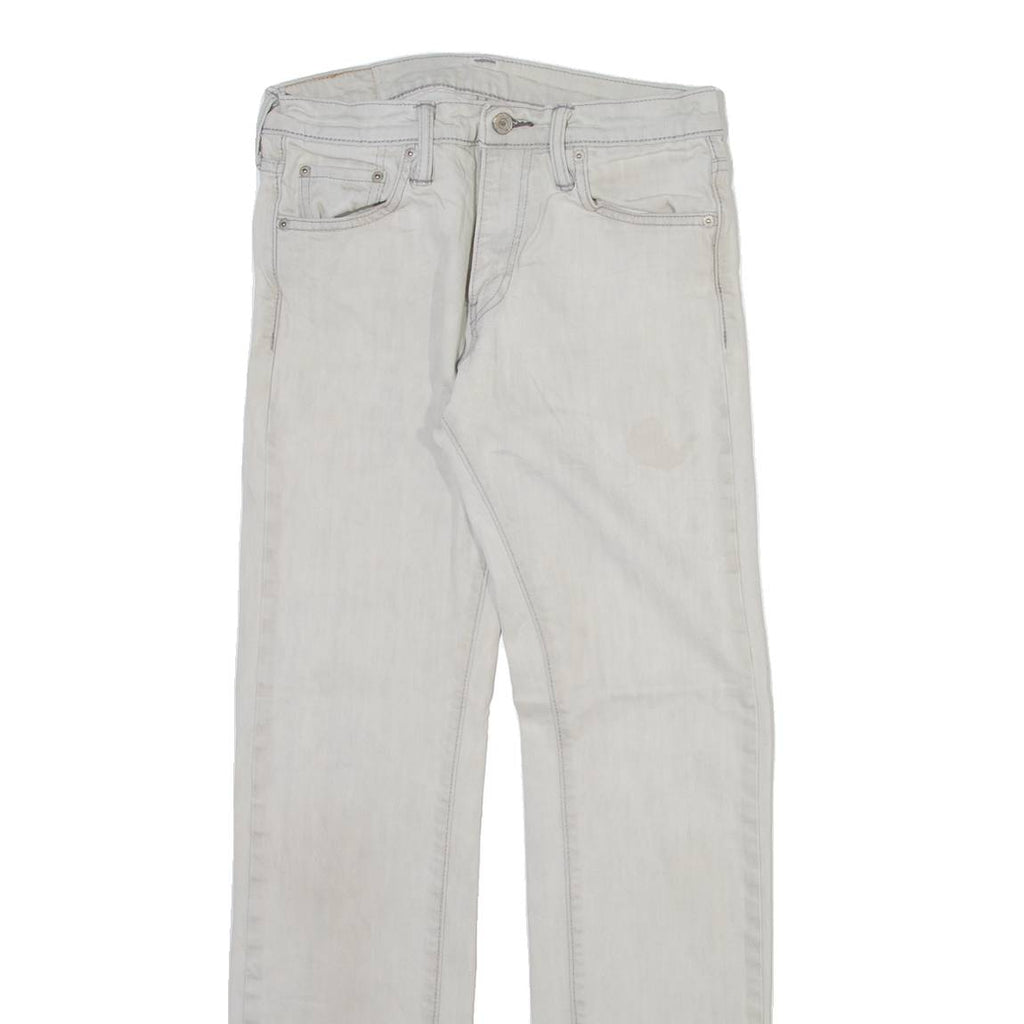 LEVI'S 513 Mens Trousers Grey Slim Straight W29 L32