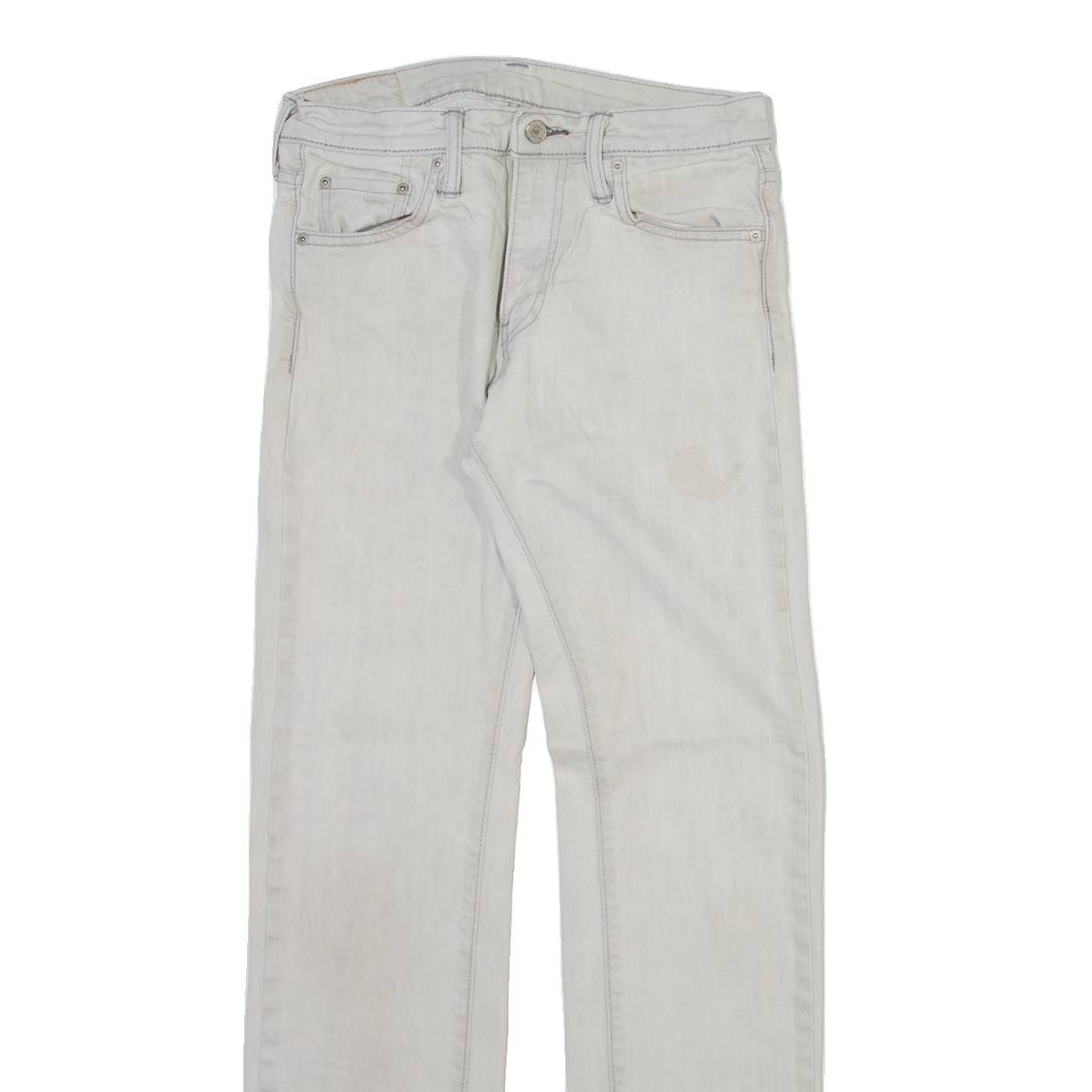 LEVI'S 513 Mens Trousers Grey Slim Straight W29 L32