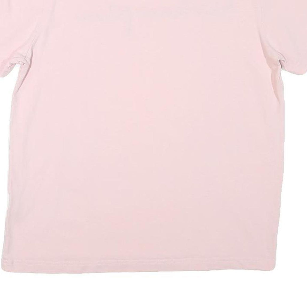 CHAMPION Mens Pink Cotton Blend T-Shirt M Short Sleeve Crew Neck Classic Logo