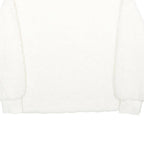 H&M Womens White Plain Crew Neck Jumper Basic Knit M Soft Comfortable Casual