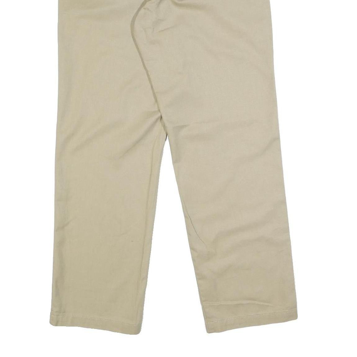 DICKIES Mens Beige Cotton Blend Regular Fit Straight Leg Trousers W29 L29