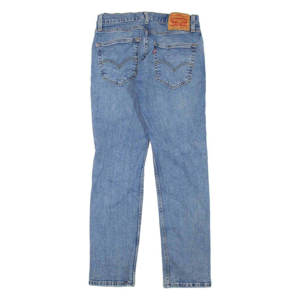 LEVI'S 511 Jeans Mens Blue Slim Straight Stone Wash W27 L30