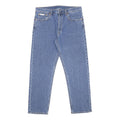 CALVIN KLEIN Womens Jeans Blue Regular Straight Denim Medium W32 L28 Zip Cotton