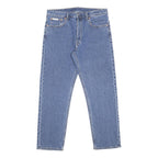 CALVIN KLEIN Womens Jeans Blue Regular Straight Denim Medium W32 L28 Zip Cotton