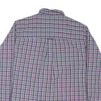 CHAPS Mens Blue & Purple Check Shirt L Button-Down Collar Long Sleeve Casual