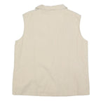 LOSHAN Womens Beige Polyester Blend Zip Jacket L Woven Casual Lightweight