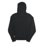 CHAMPION Mens Black Hoodie S Cotton Blend Pullover Save Lands Print