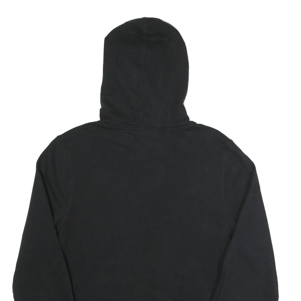 CHAMPION Mens Black Hoodie S Cotton Blend Pullover Save Lands Print