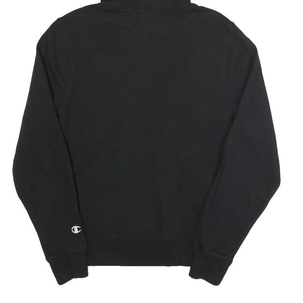 CHAMPION Mens Black Hoodie S Cotton Blend Pullover Save Lands Print