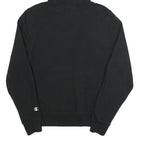 CHAMPION Mens Black Hoodie S Cotton Blend Pullover Save Lands Print