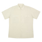 Mens Plain Shirt Beige L