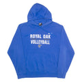 NIKE Royal Oak Volleyball Mens Blue Hoodie USA XL