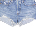LEVI'S Womens Denim Blue Casual Cut-Off S W27 Distressed Shorts