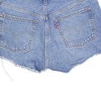 LEVI'S Womens Denim Blue Casual Cut-Off S W27 Distressed Shorts
