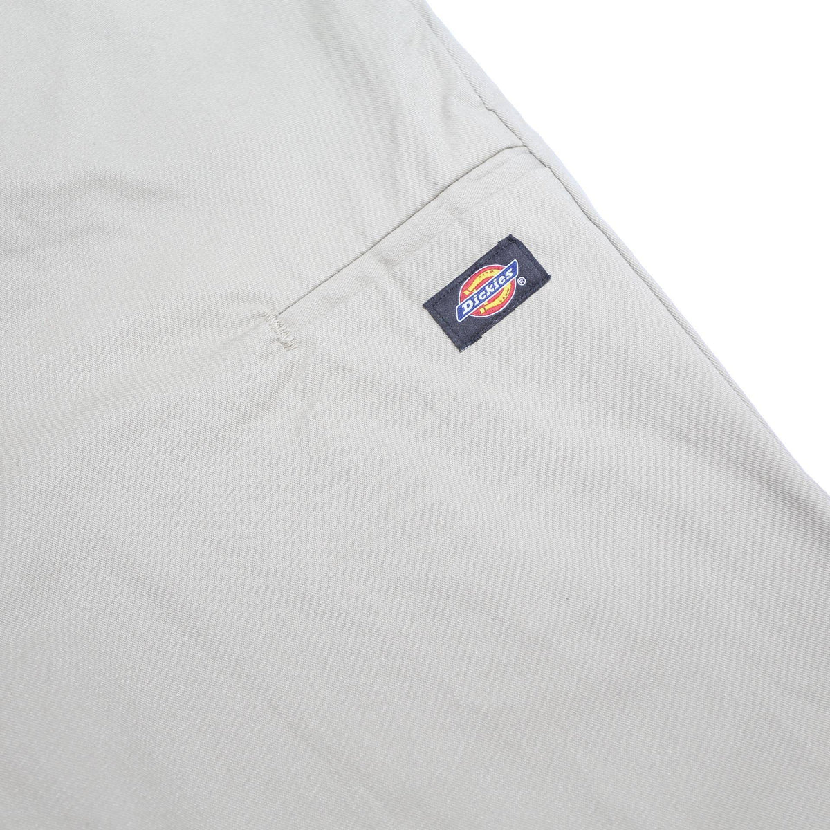 DICKIES Mens Cotton Blend Beige Regular Straight Trousers W40 L30 Workwear Zip