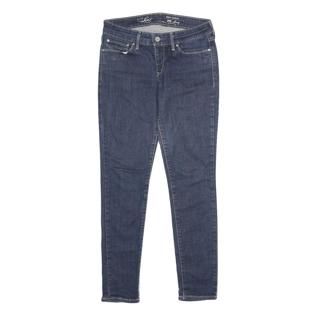 LEVI'S Demi Curve Skinny Womens Jeans Blue Slim Skinny Denim Rinse W28 L30