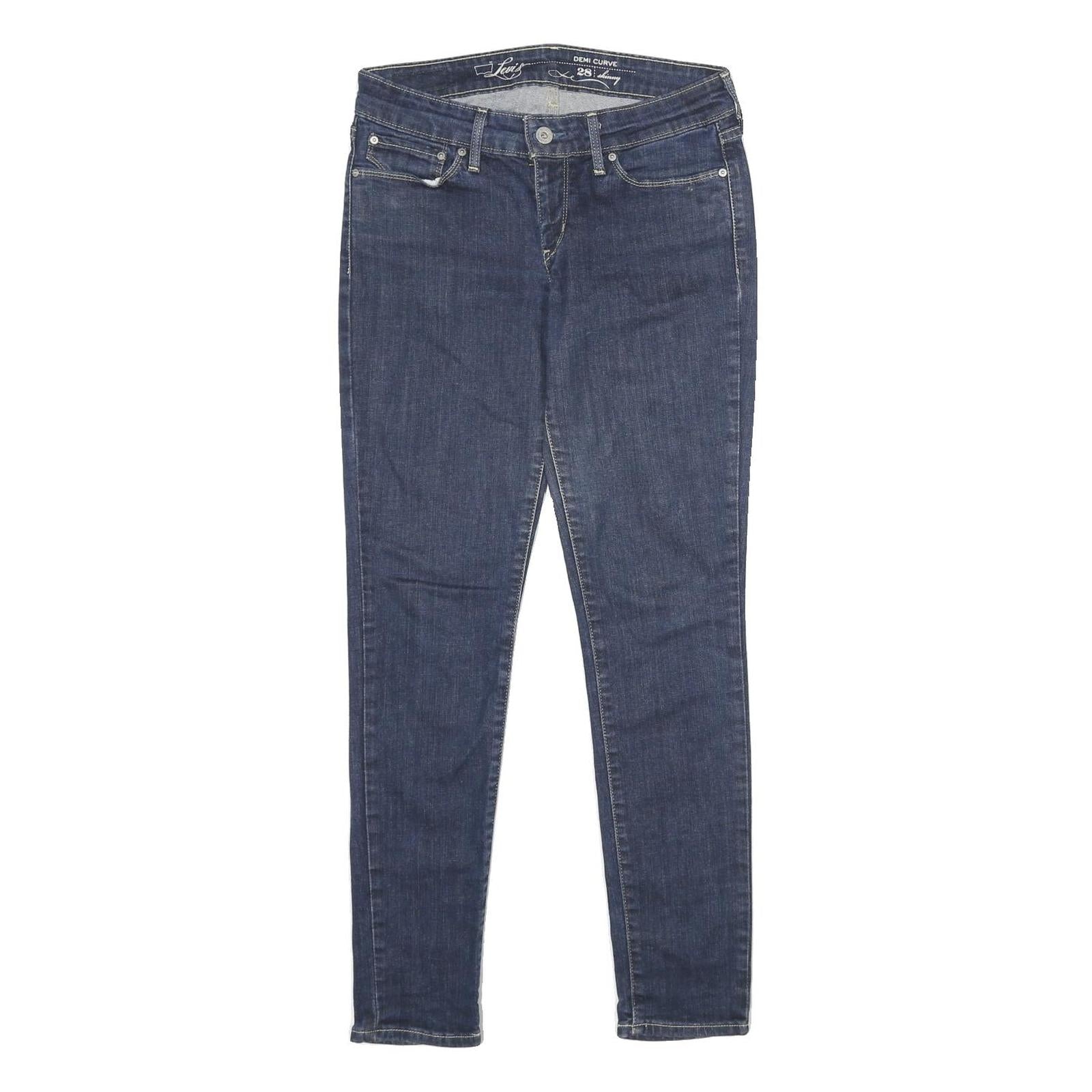 LEVI'S Demi Curve Skinny Womens Jeans Blue Slim Skinny Denim Rinse W28 L30