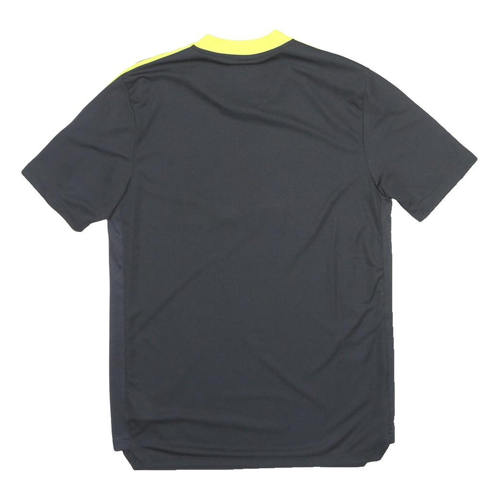 ADIDAS 2021-22 Leeds United Training Shirt Mens Black T-Shirt M Short Sleeve