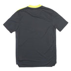 ADIDAS 2021-22 Leeds United Training Shirt Mens Black T-Shirt M Short Sleeve