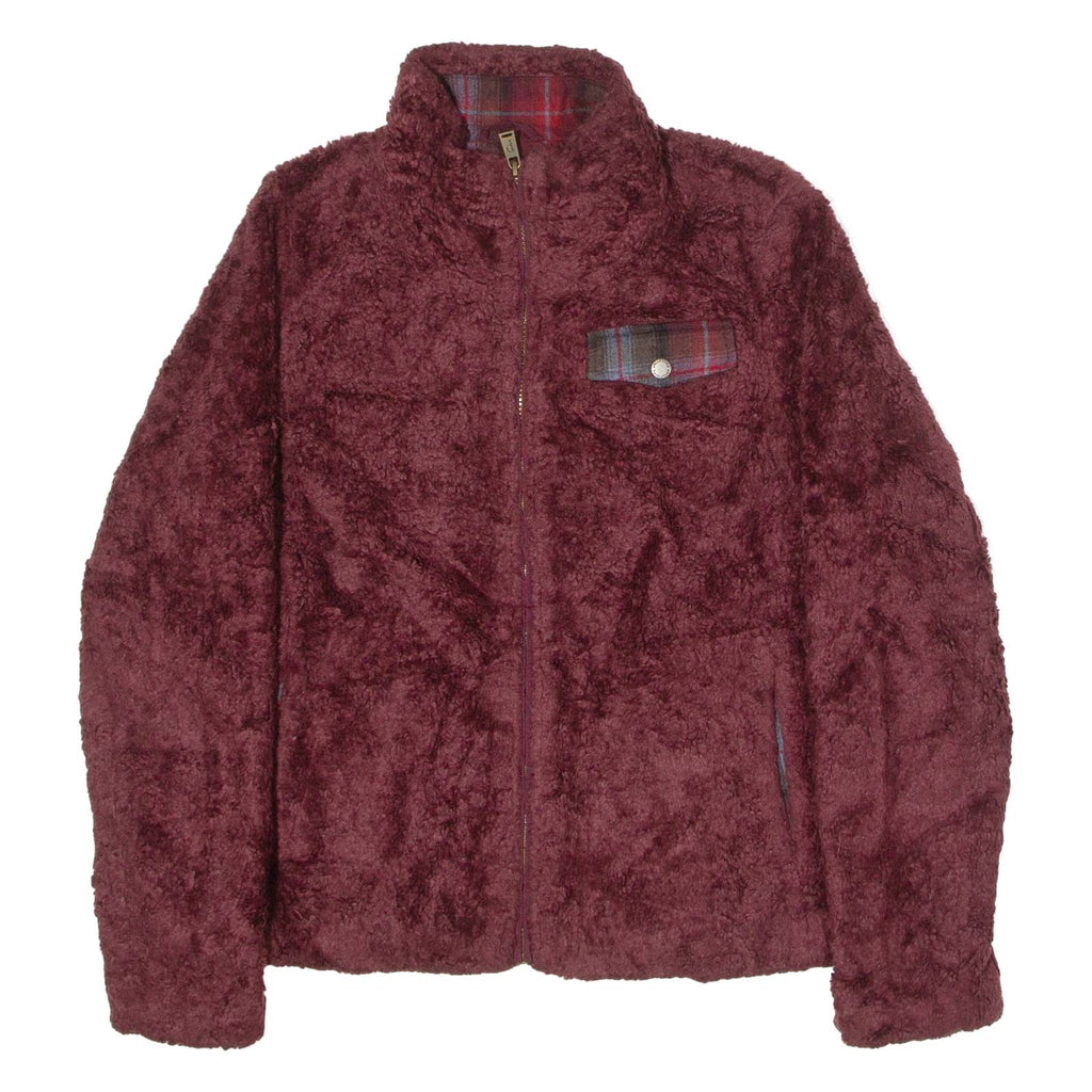 PENDLETON Womens Fleece Jacket Maroon M