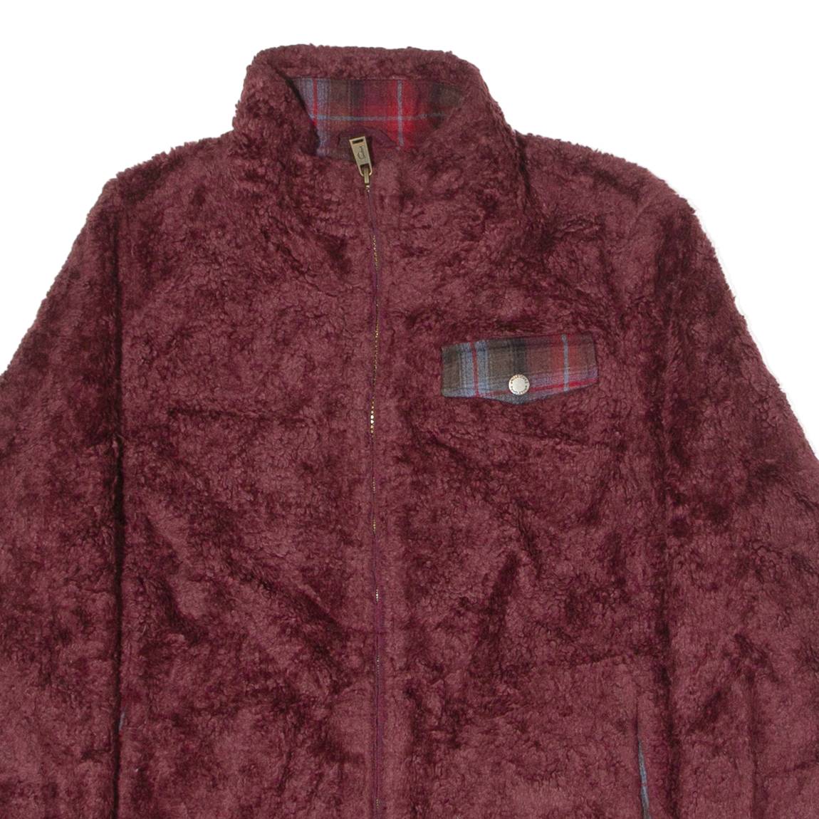 PENDLETON Womens Fleece Jacket Maroon M