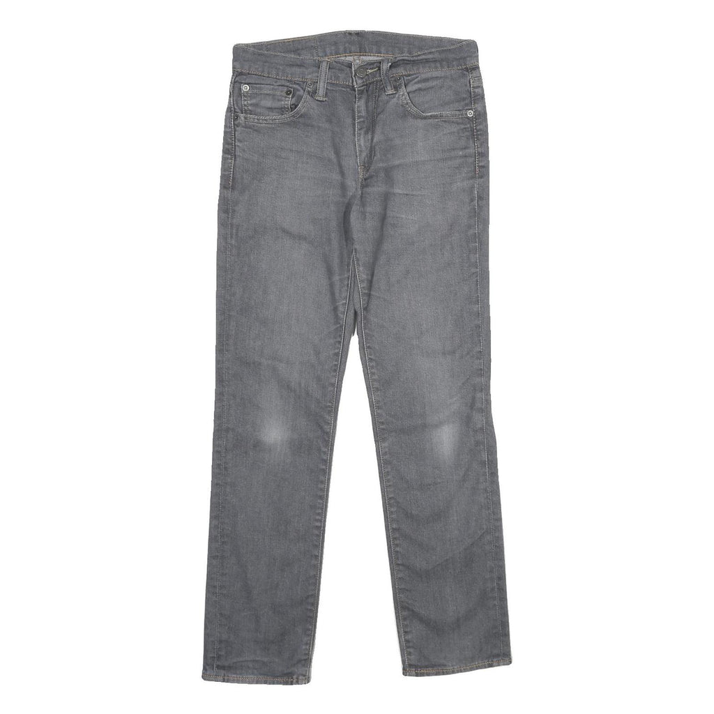 LEVI'S 511 Mens Jeans Grey Slim Skinny Denim Medium W30 L30 Classic Zip