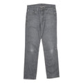 LEVI'S 511 Mens Jeans Grey Slim Skinny Denim Medium W30 L30 Classic Zip