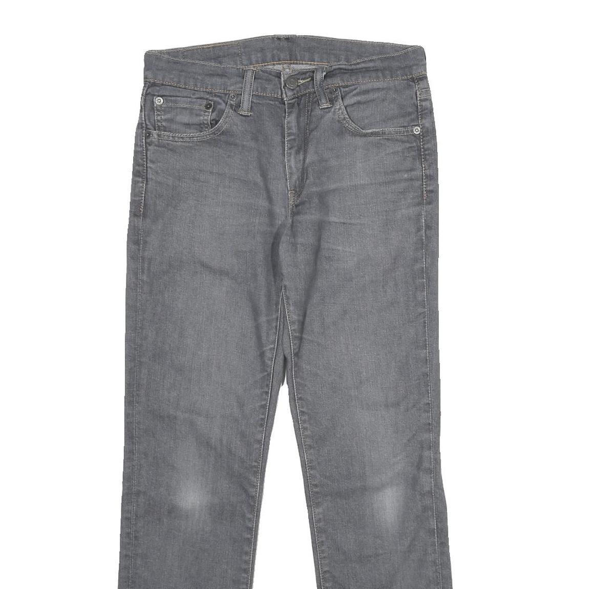 LEVI'S 511 Mens Jeans Grey Slim Skinny Denim Medium W30 L30 Classic Zip