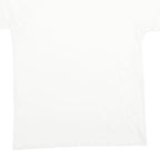 TOWNCRAFT Mens White V-Neck T-Shirt Cotton Blend L Short Sleeve Plain Classic