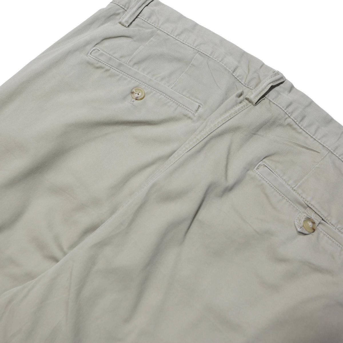 POLO RALPH LAUREN Mens Cotton Blend Beige Classic Straight Trousers W36 L32